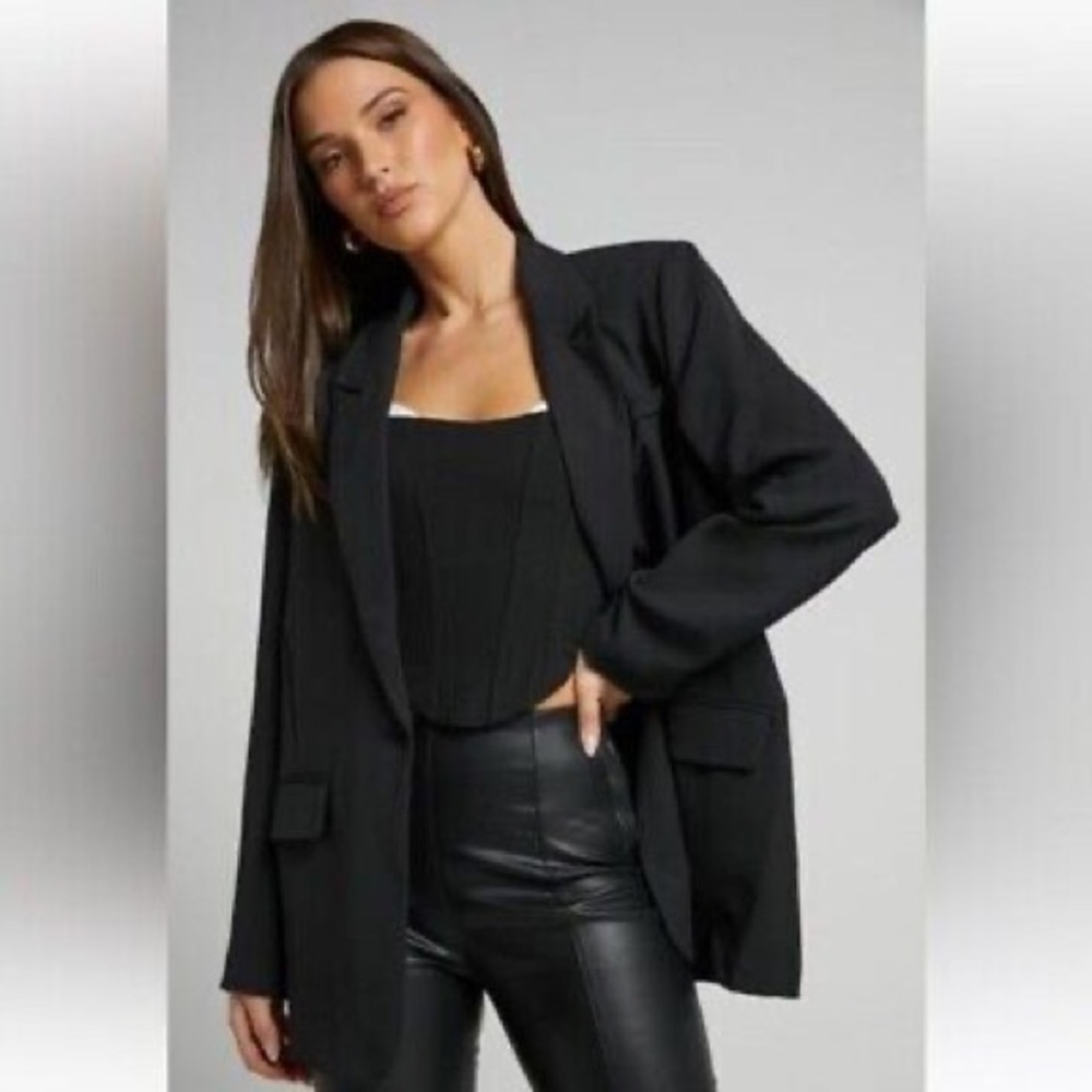 a new day Relaxed Fit Boyfriend Black Blazer